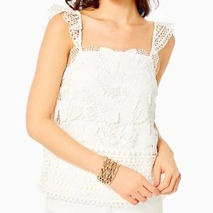 Lilly Pulitzer Azaria Lace Tank - Too Fly (Butterfly)
